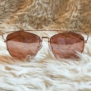 Rose gold sunglasses